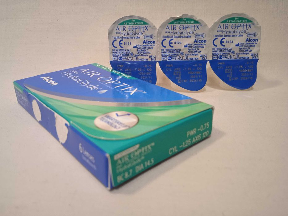 Soczewki kontaktowe toryczne Air Optix PLUS HydraGlyde for Astigmatism