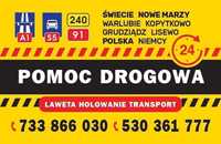 POMOC DROGOWA 24H Laweta * A1 S5 * Chełmno Plewno DK240 DK91