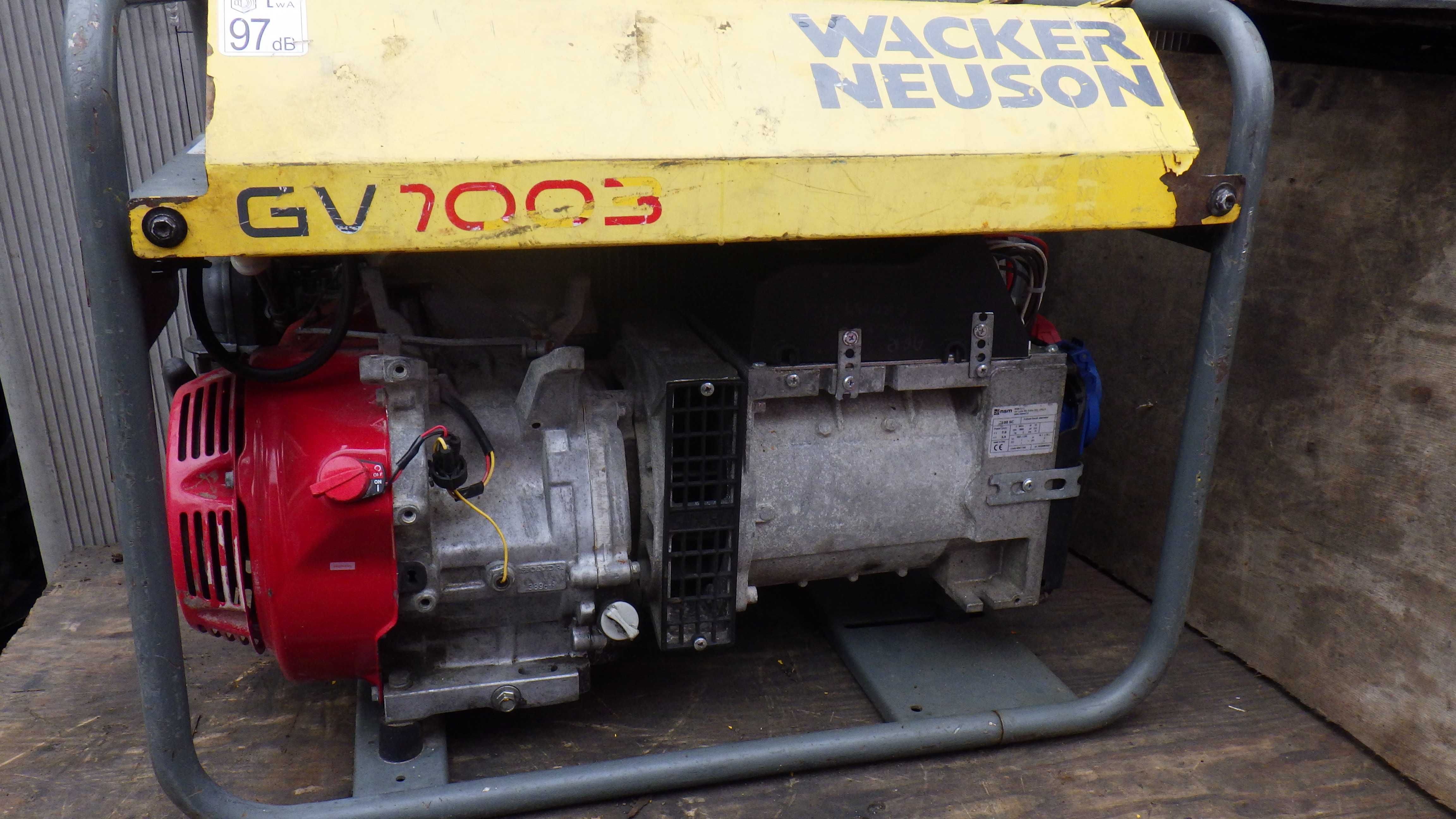 Honda Wacker Neuson Agregat Prądotwórczy / Generator Pradu  7.0 Kva