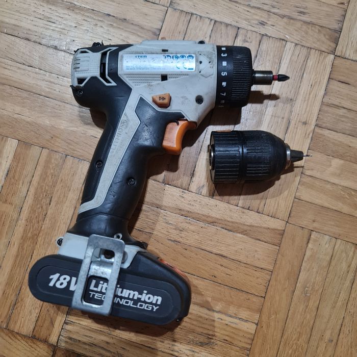 Wiertarko-wkrętarka. DEXTER POWER CDT218LD 18V plus 2 baterie 2 Ah.