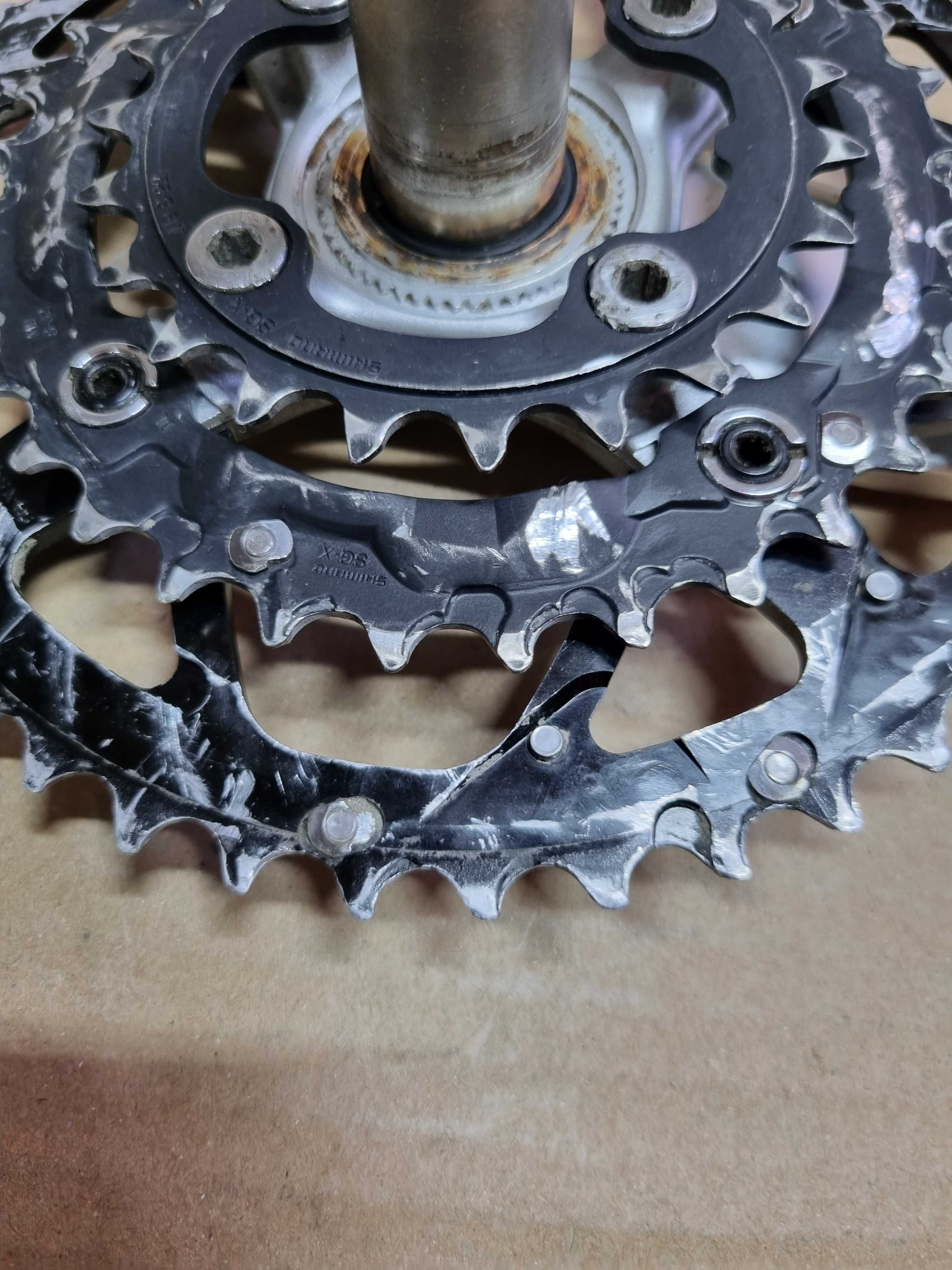 Mechanizm korbowy Deore XT m760, 175