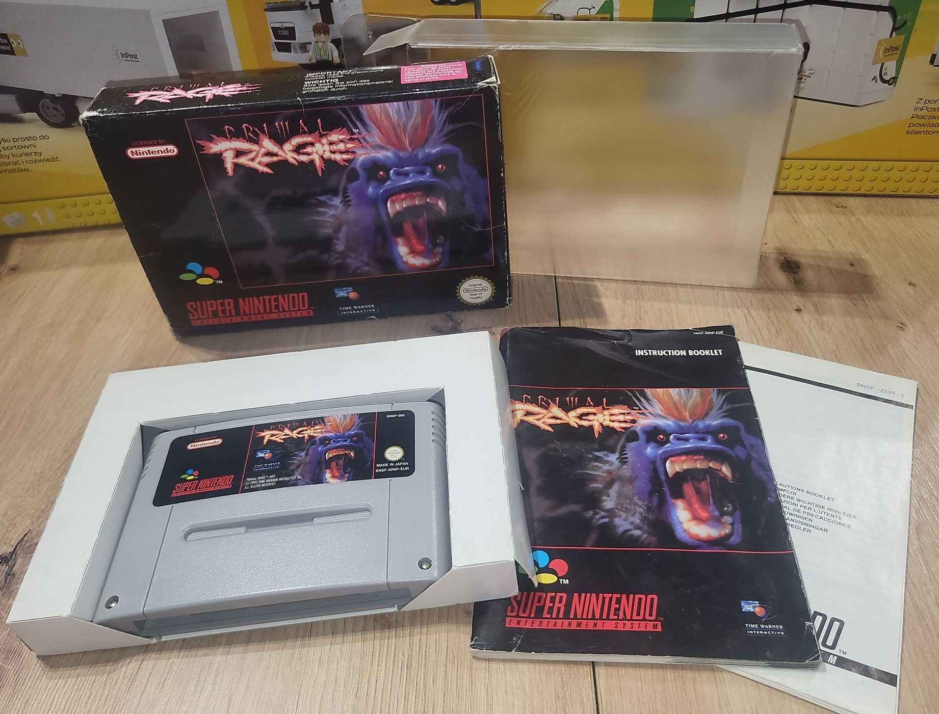 Gra Primal Rage - NINTENDO SNES - DB+ stan CIB Komplet +Protektor