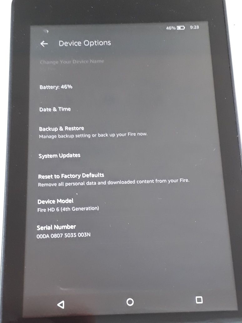 Планшет Amazon Fire HD6 (PW98VM).