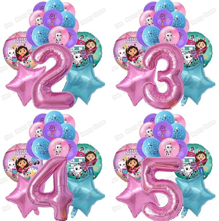 A Casa de Bonecas da Gabby - pack com 17 balões