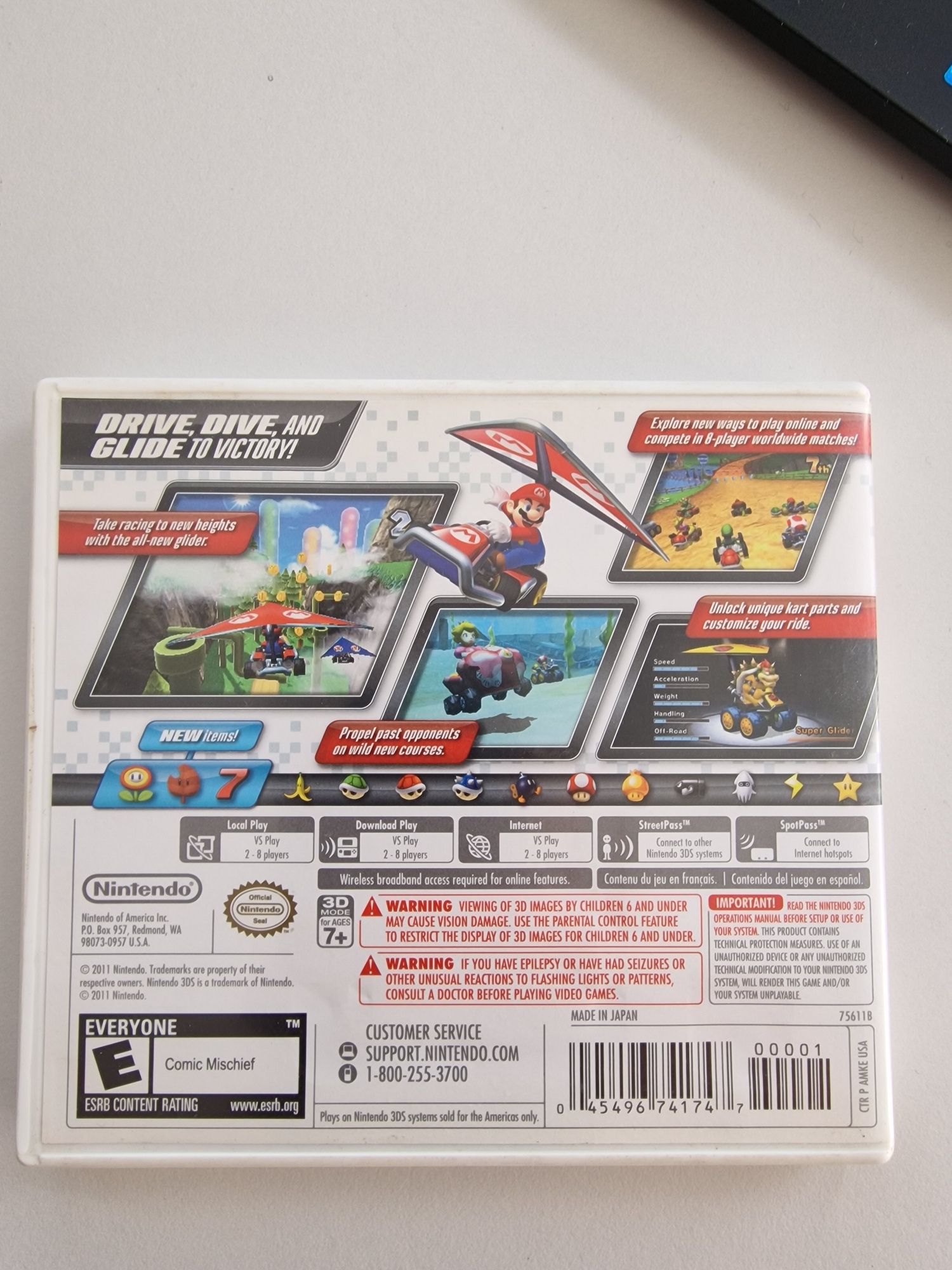 Envio grátis Jogo MarioKart 7 Nintendo 3DS