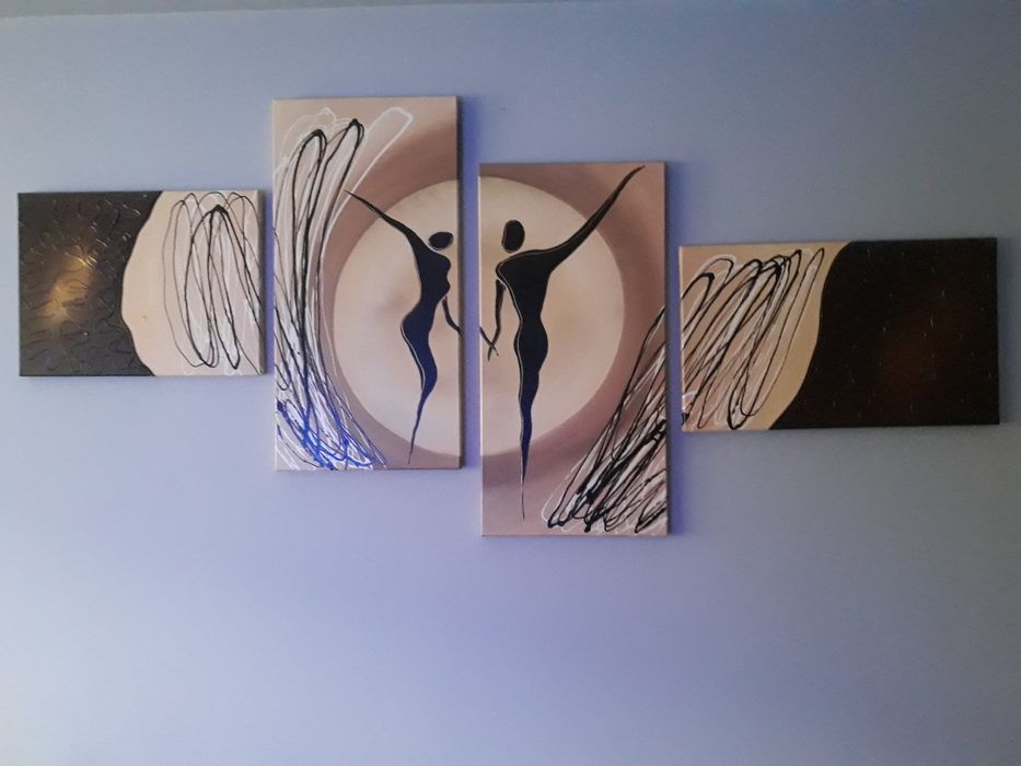 Obraz na ścianę, cztery części  ,,Ona i On"