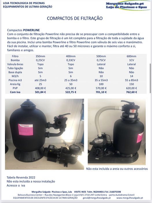 Bomba 0,25 cv e filtro areia 350 diametro para piscina