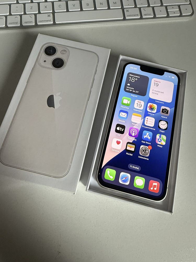 iPhone 13 mini 128gb Starlight Idealny Bateria 100%