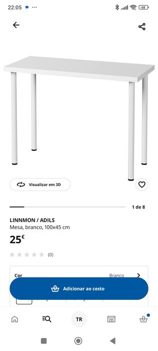 Secretaria branca IKEA