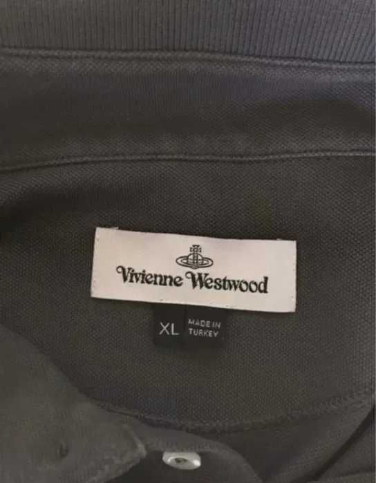 Vivienne Westwood koszulka szara polo długi rękaw longsleeve XL