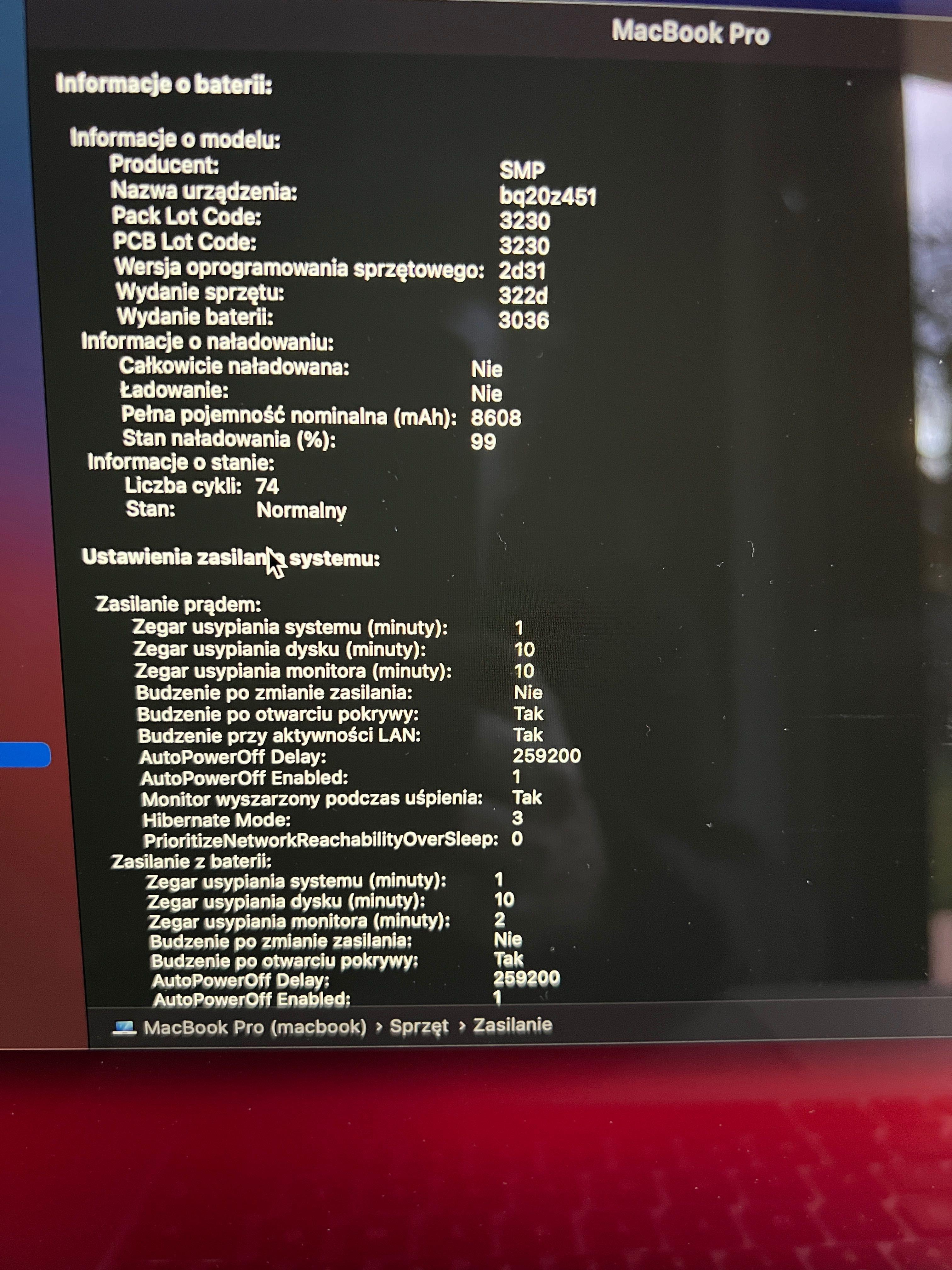 Apple MacBook Pro 11,3 Retina 15' SSD 1TB 16GB RAM nowa bateria
