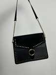 Torebka Topshop shoulder bag czarna łańcuch łańcuszek elegancka