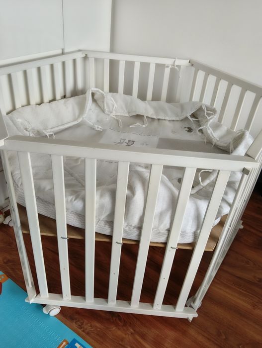 Łóżeczko kojec sześciokątne