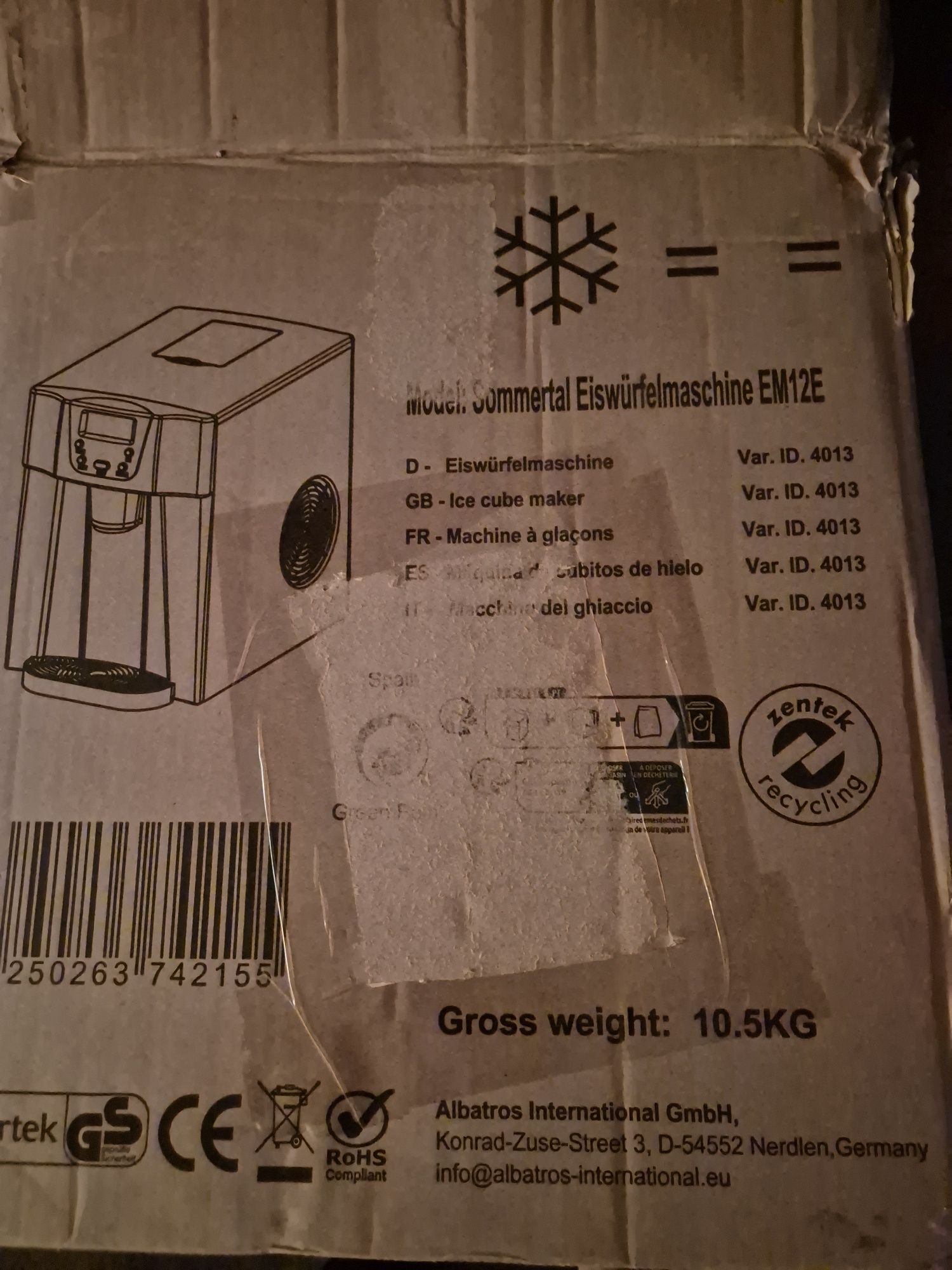 Automatyczna kostkarka do lodu