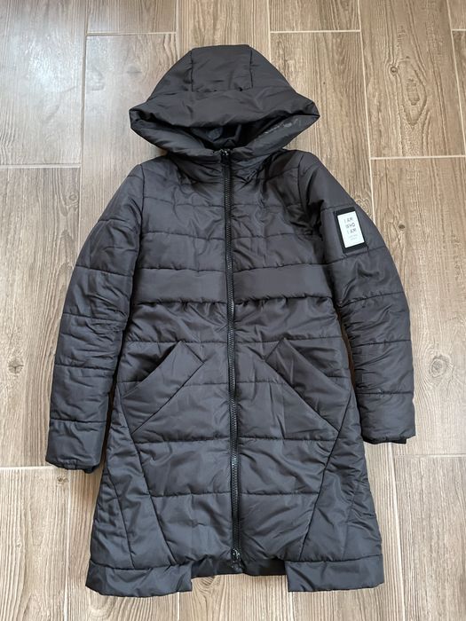 Плащ зима чорний