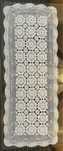 Renda naperon crochet bordado caminho de mesa floral