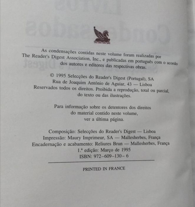 Selecções do Livro - (livros condensados) - 4 obras /1 volume