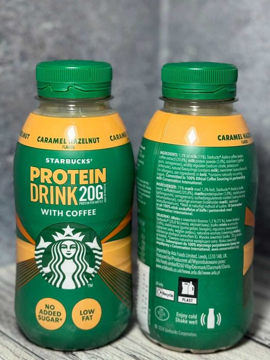 Протеїновий напій кава латте Starbucks карамель і горіх  330мл