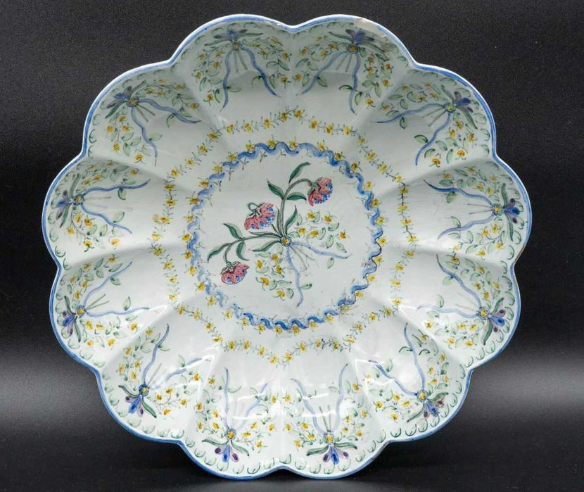 Prato Falante em Faiança Fabrico do Cavaco