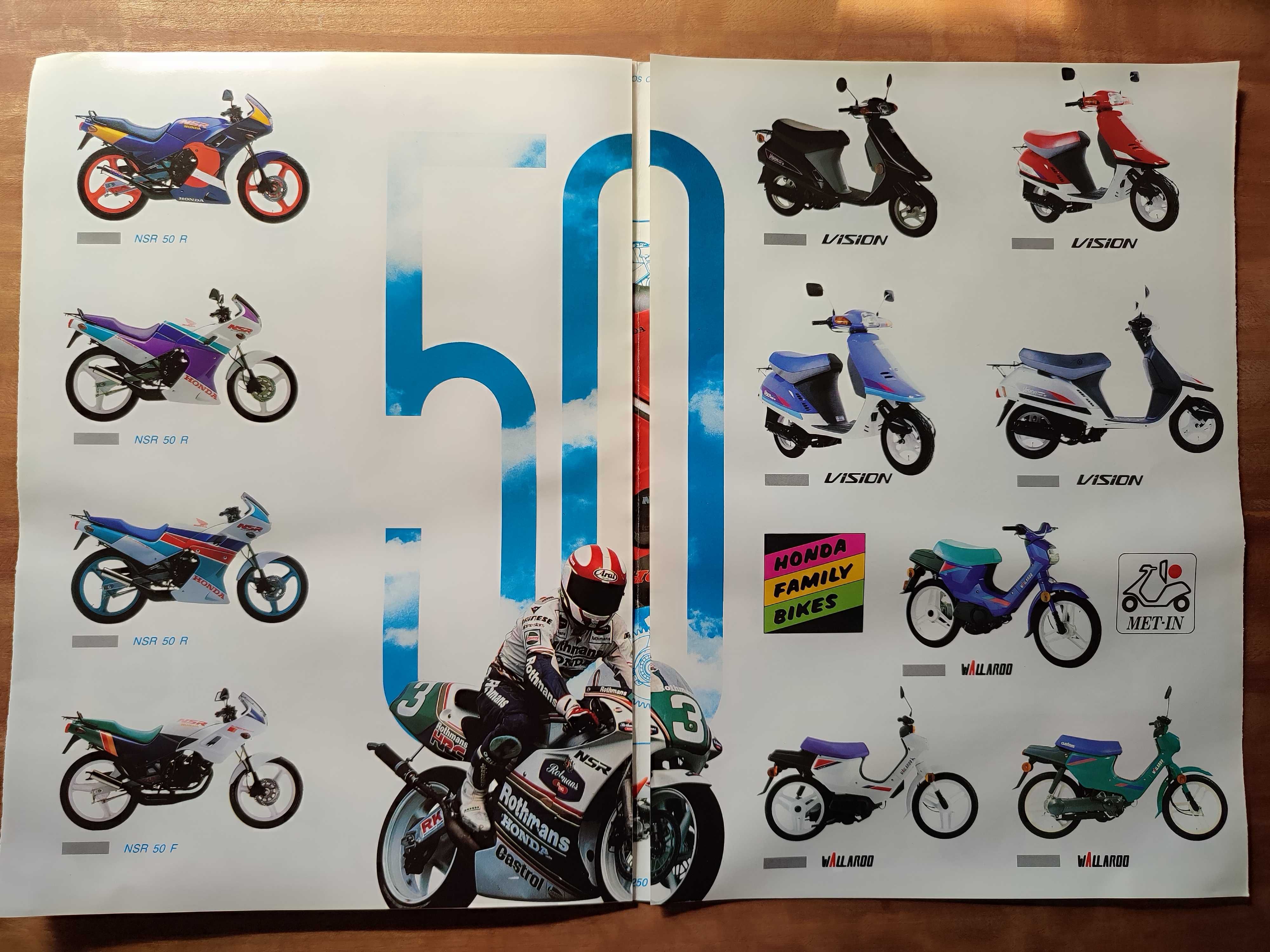 Catálogo Publicitário Motos HONDA 1992