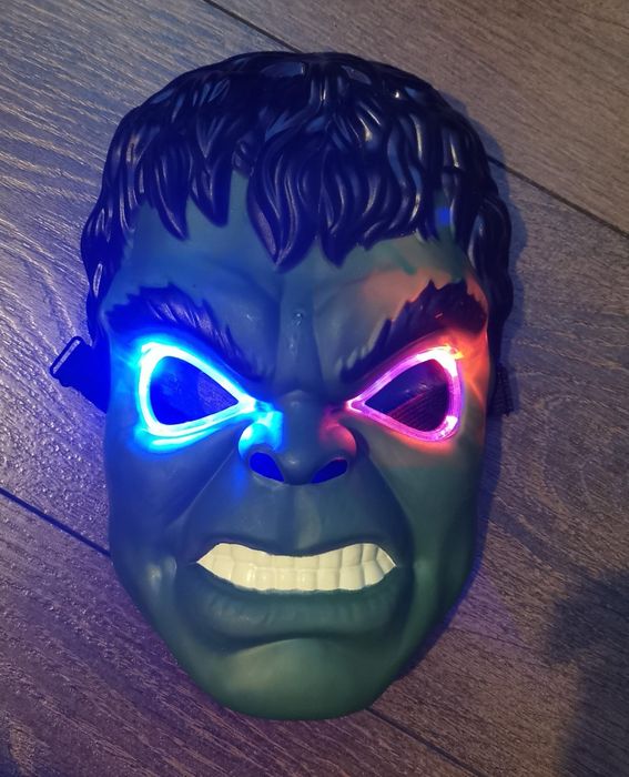 Maska Hulk świecąca Led dla dzieci