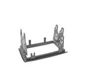 MOLDURA ADAPTADOR PRETO PARA RADIO 2-DIN PARA CITROEN JUMPER PEUGEOT BOXER FIAT DUCATO