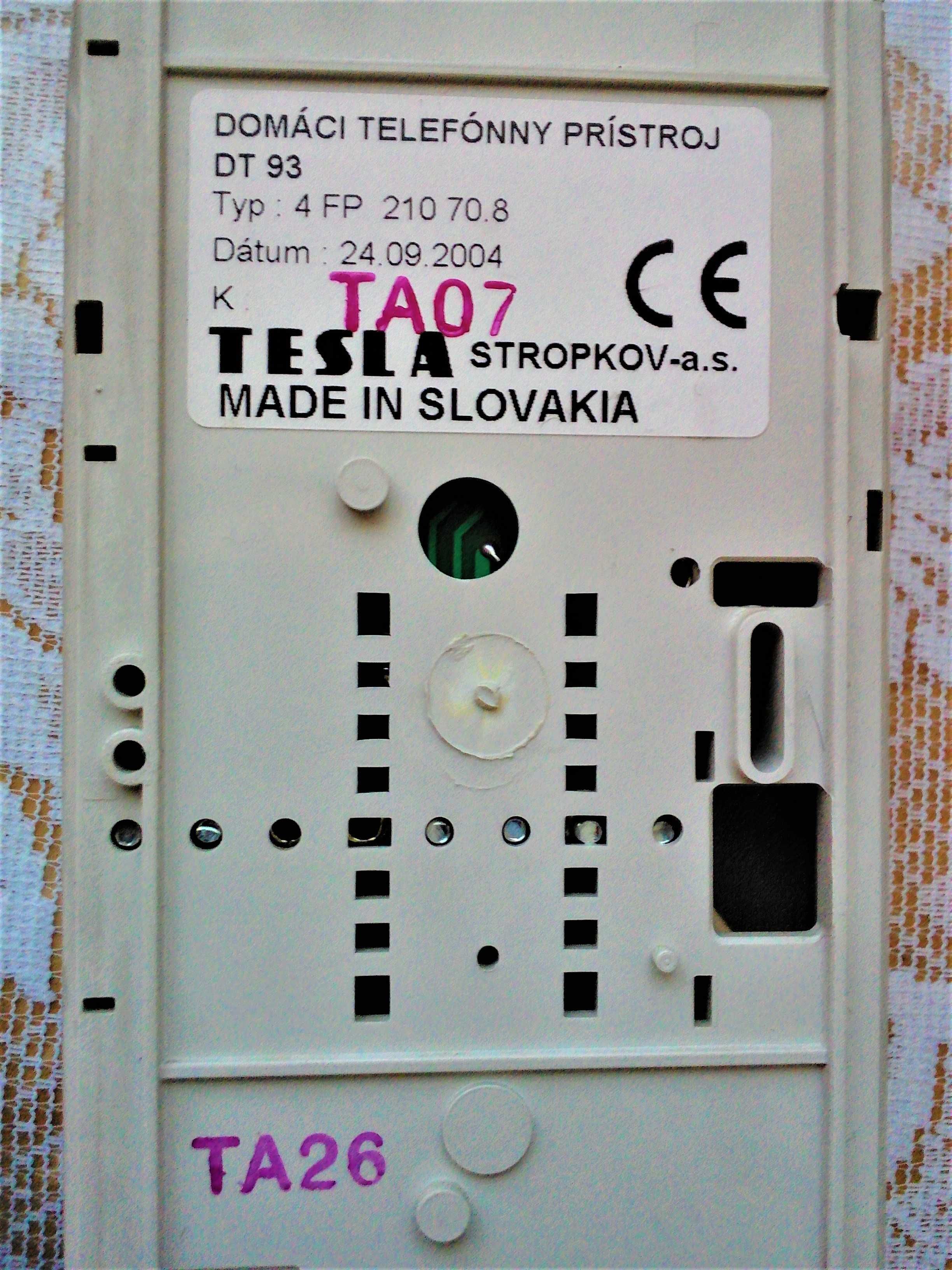 Domofon stacja wewnętrzna, Tesla Stropkov, DT 93