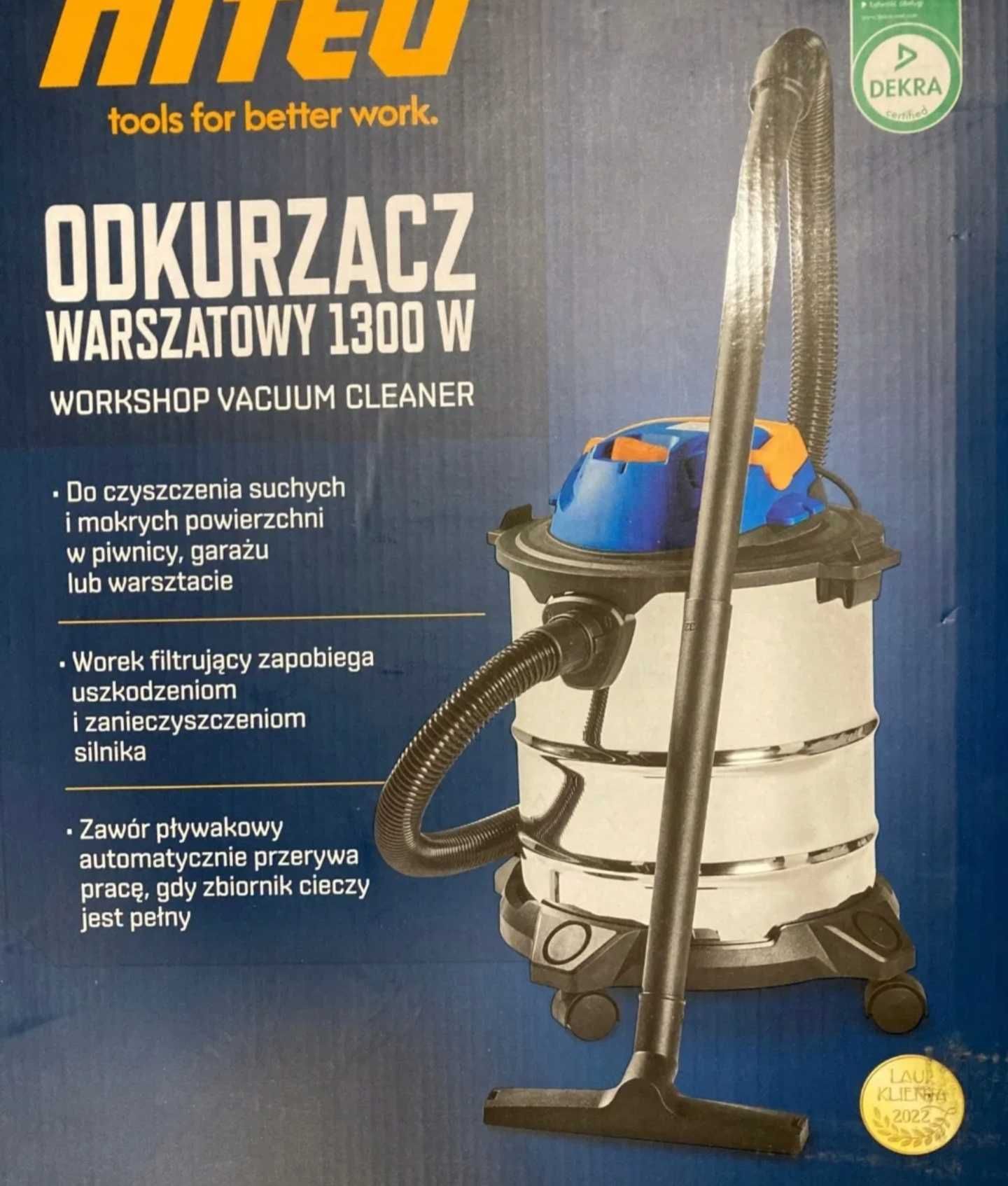 Odkurzacz Warsztatowy Niteo 1300W Nowy