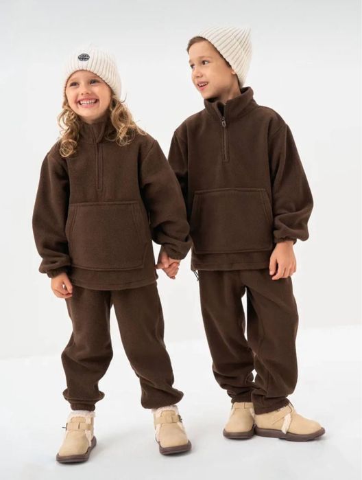 Дитячий дуже теплий костюм двосторонній фліс полар