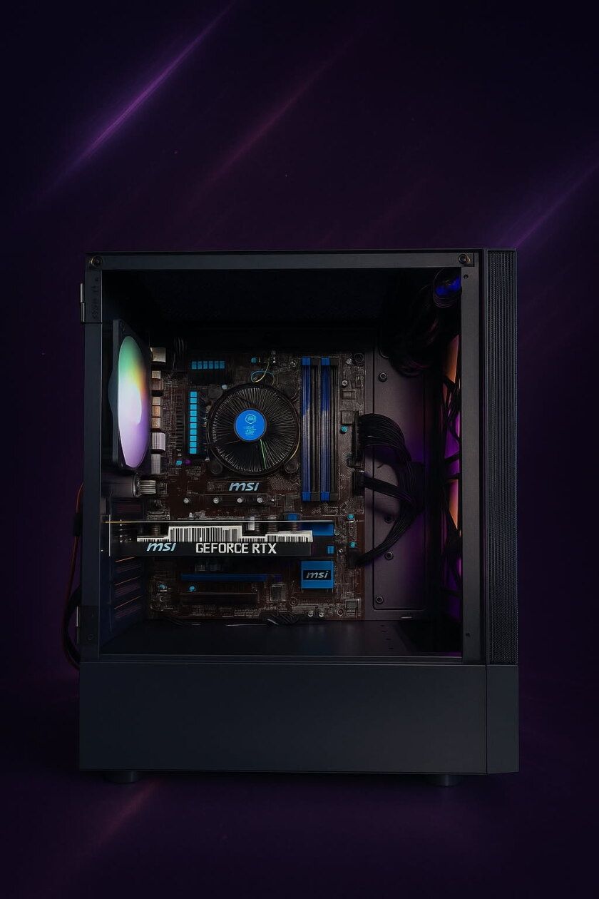 Komputer Gamingowy Intel i5, RTX-3050 ,16GB RAM, SSD-512, W10 RGB DLSS