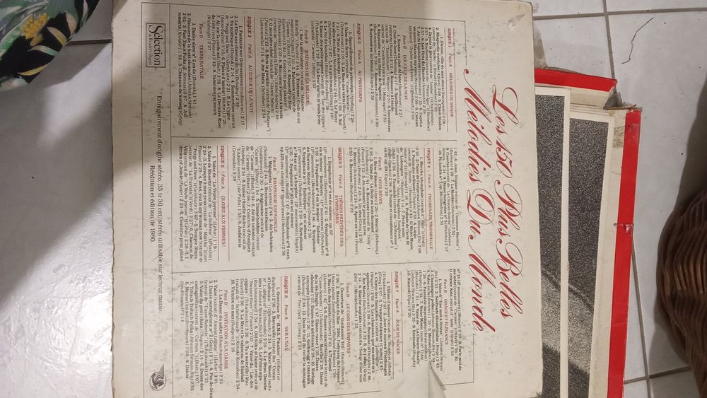 Conjunto de discos vinil