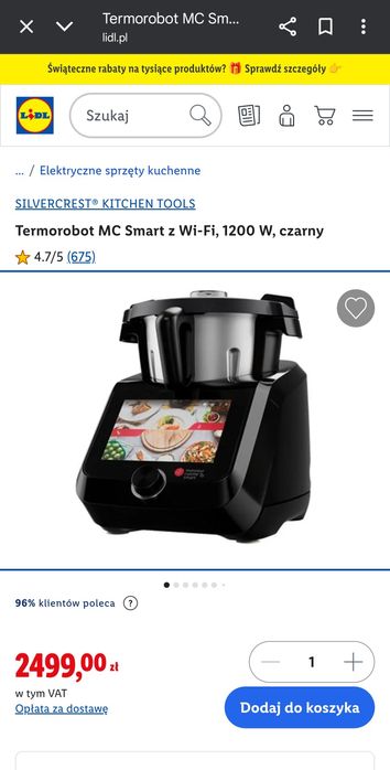 Lidlomix czarny NOWY, POZNAŃ, Monsieur Cuisine, Silvercrest