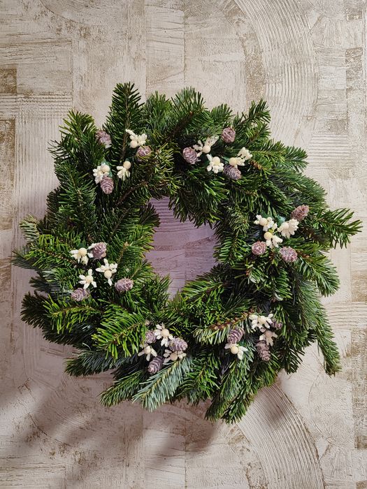 Різдвяний вінок з карпатської ялинки під замовлення