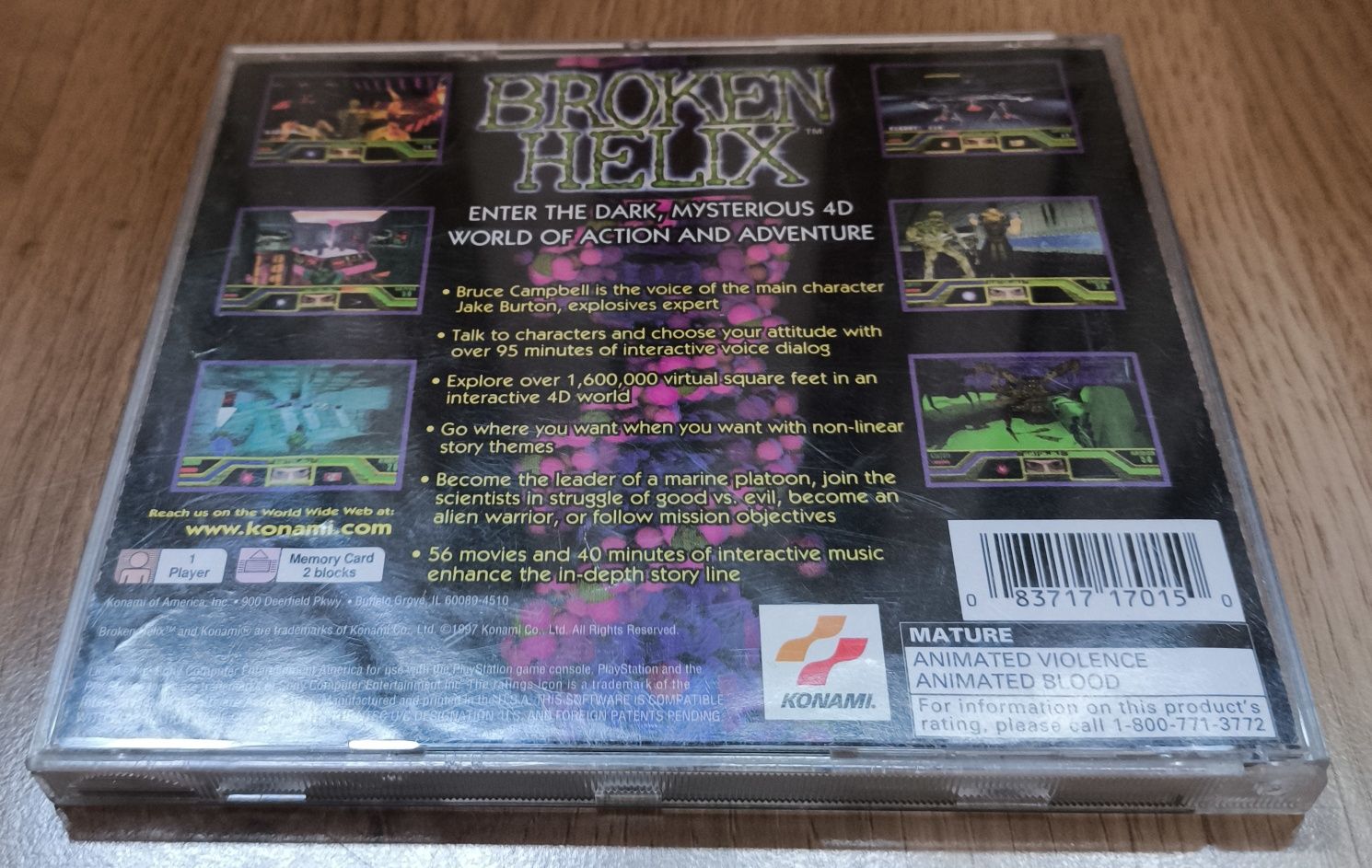 Broken Helix PSX PlayStation 1 NTSC/UC