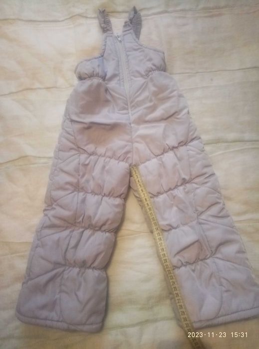 Напівкомбінезон зимовий,  штани під куртку для дівчинки
