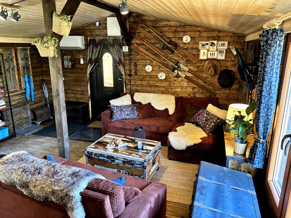 Domek z jacuzzi na wyłączność +sauna +kominek