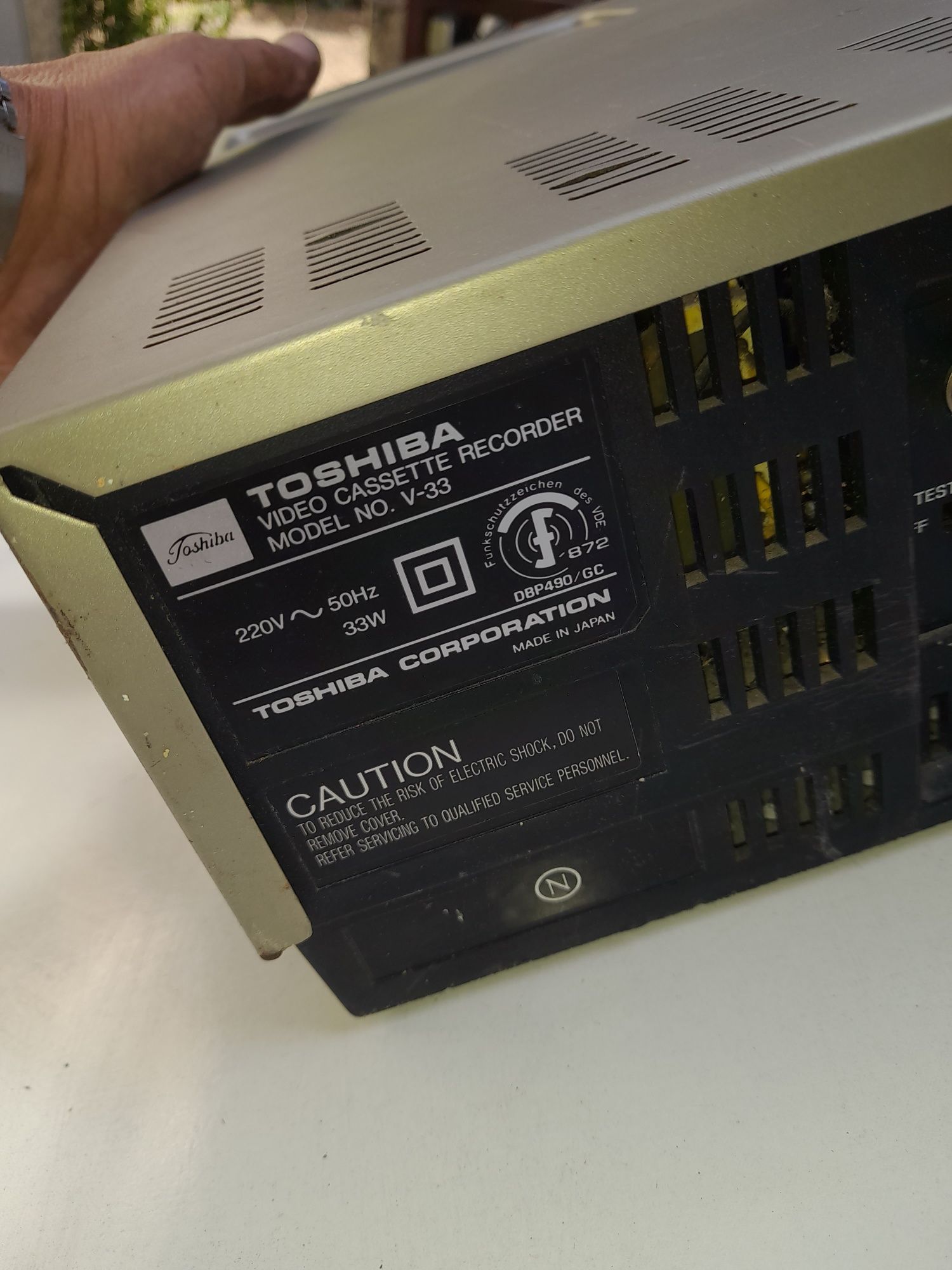 Videogravador caset antigo Toshiba