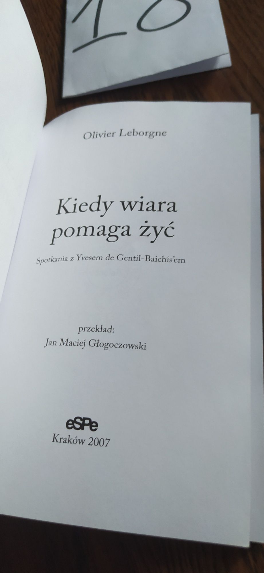 Kiedy Wiara Pomaga Żyć Olivier Leborgne