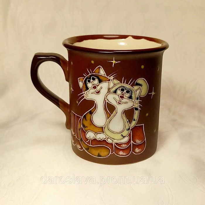 Чашки ручної роботи, пологогівська кераміка НОВІ!