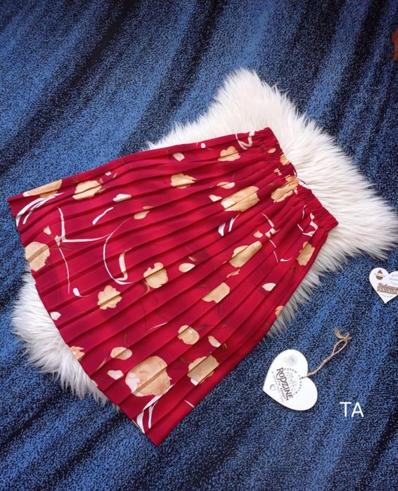 Spódnica 10 M 38 midi długa plisowana na gumce