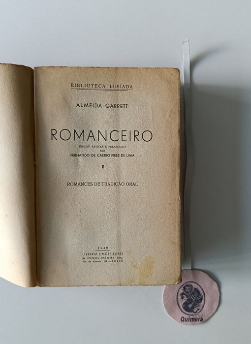 O romanceiro,vol. I, Almeida Garrett