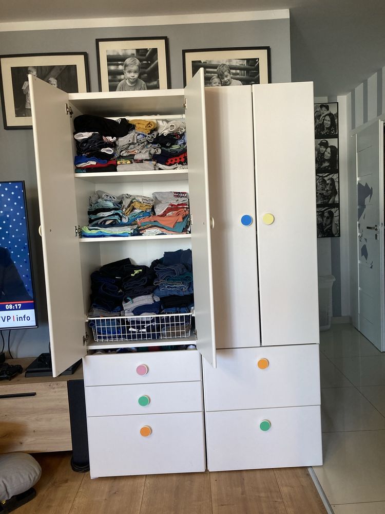Białe szafy IKEA STUVA FOLJA 60x50x193cm