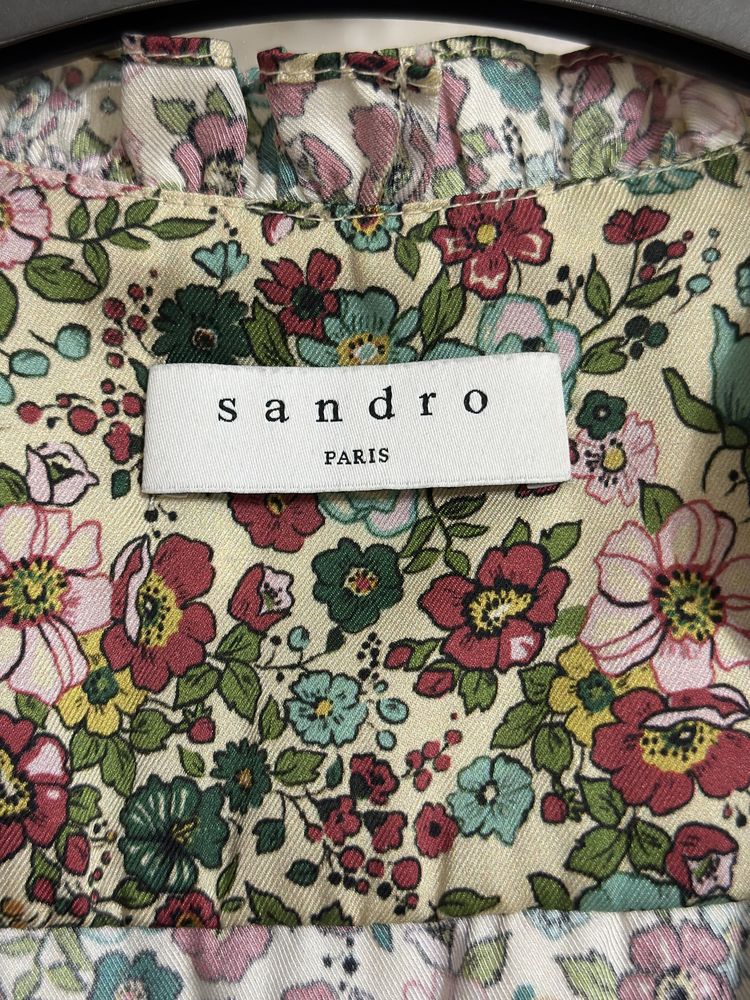 Атласна сукня Sandro paris
