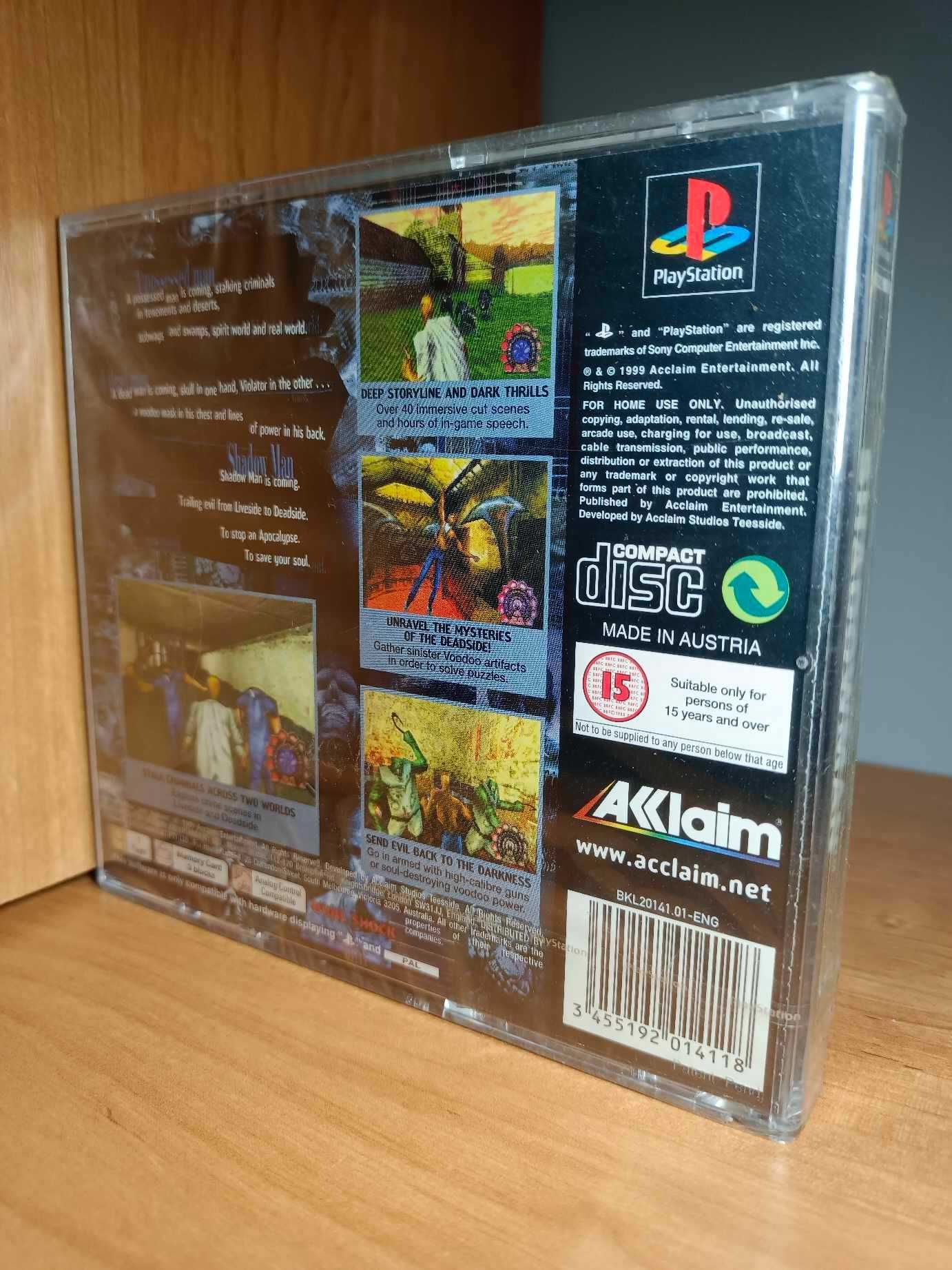 ShadowMan PS3 PS2 ps1 psx Playstation1 nowa w foli