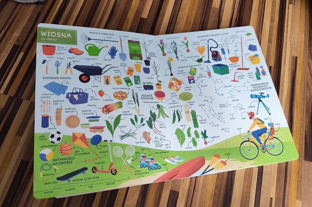 Co jest w środku? Dom pory roku książki obrazkowe dla dzieci