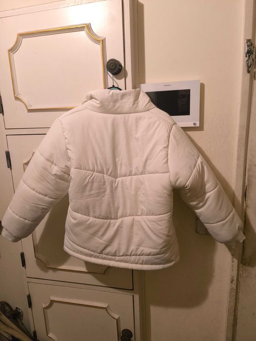 parka acolchoada branca Fila Sheena 10 anos