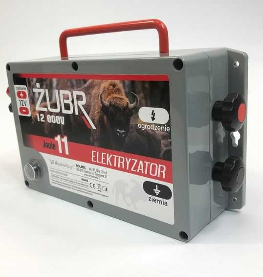 Elektryzator pastuch Żubr 11j 12 000V sieciowo akumulatorowy 12V/230V