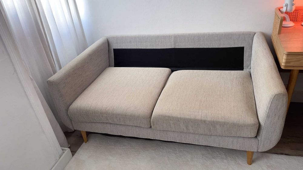 Sofá IKEA 2 lugares de tecido cinzento - exclusivo e como novo
