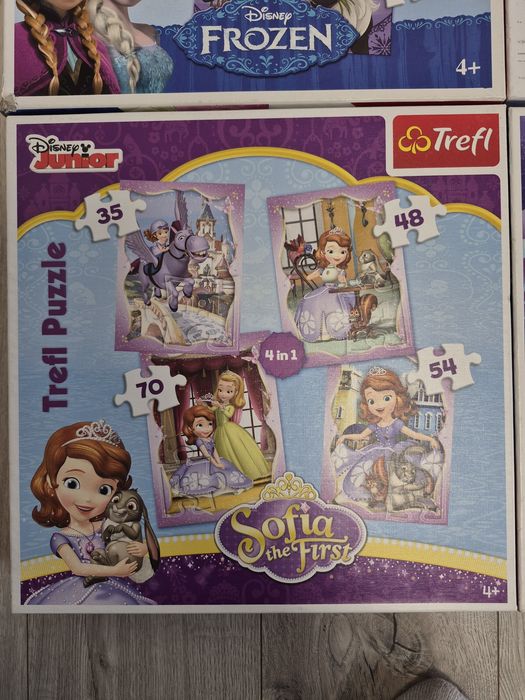 Puzzle trefl 4x enchantimals frozen Disney zosia