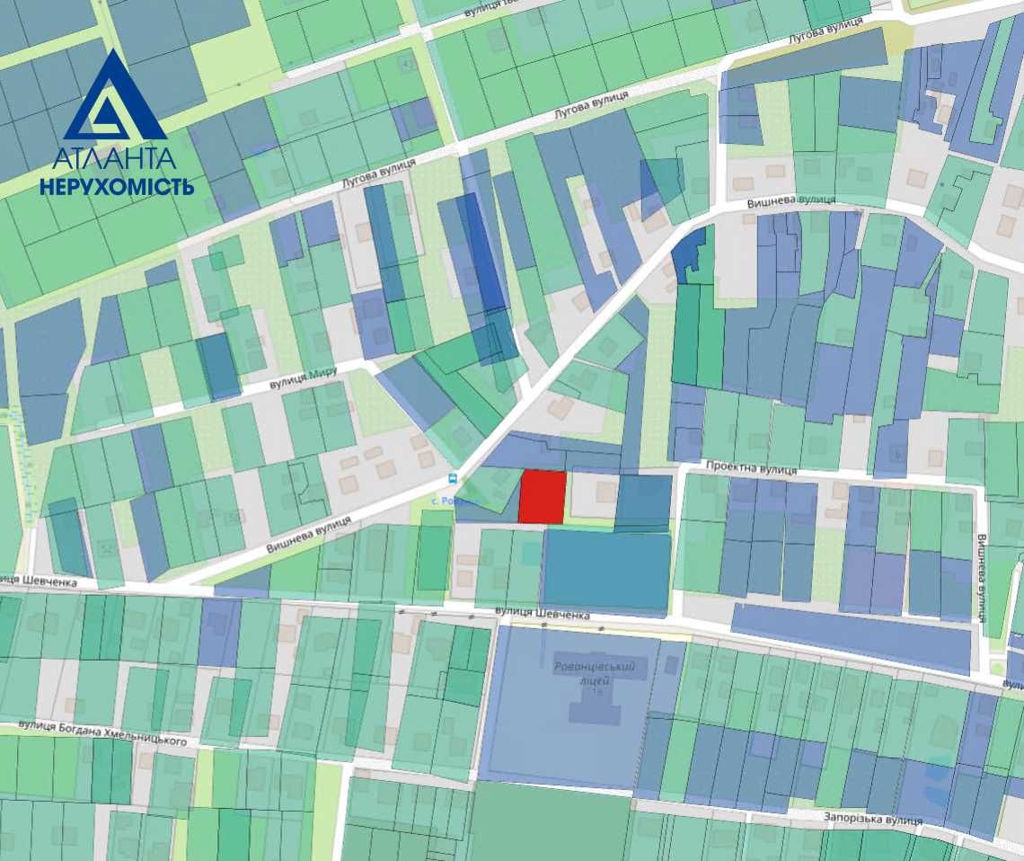 Продам земельну ділянку в центрі села Рованці біля Луцька!